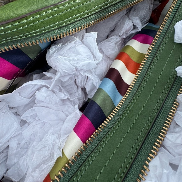 Coach Bleecker Street Legacy Peyton Apple Green Leather Satchel - Picture 16 of 16